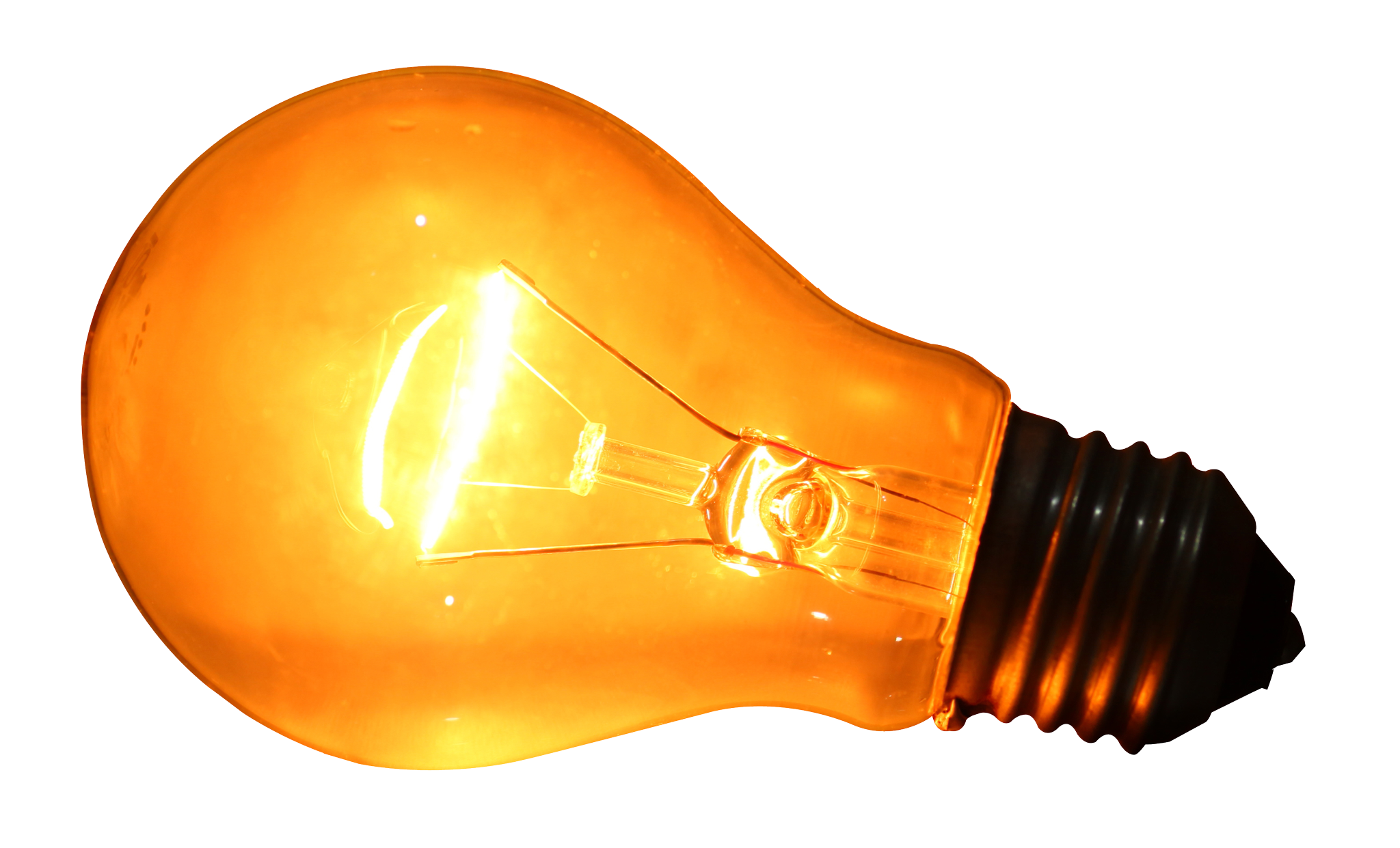 glowing yellow light bulb png image pngpix #16178