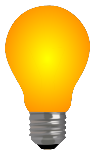 light bulb lit clip art clkerm vector clip #16134