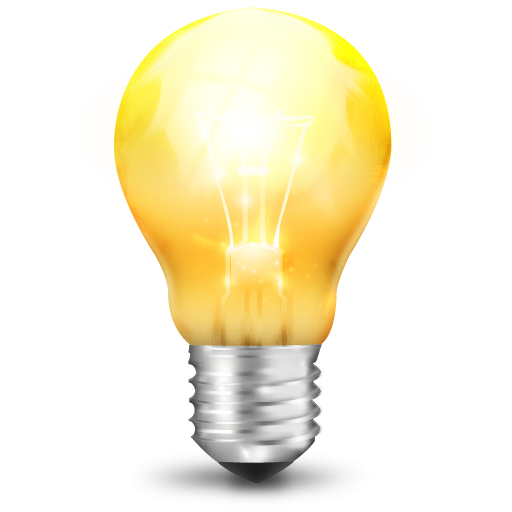 yellow light bulb icon png clipart image iconbugm #16171