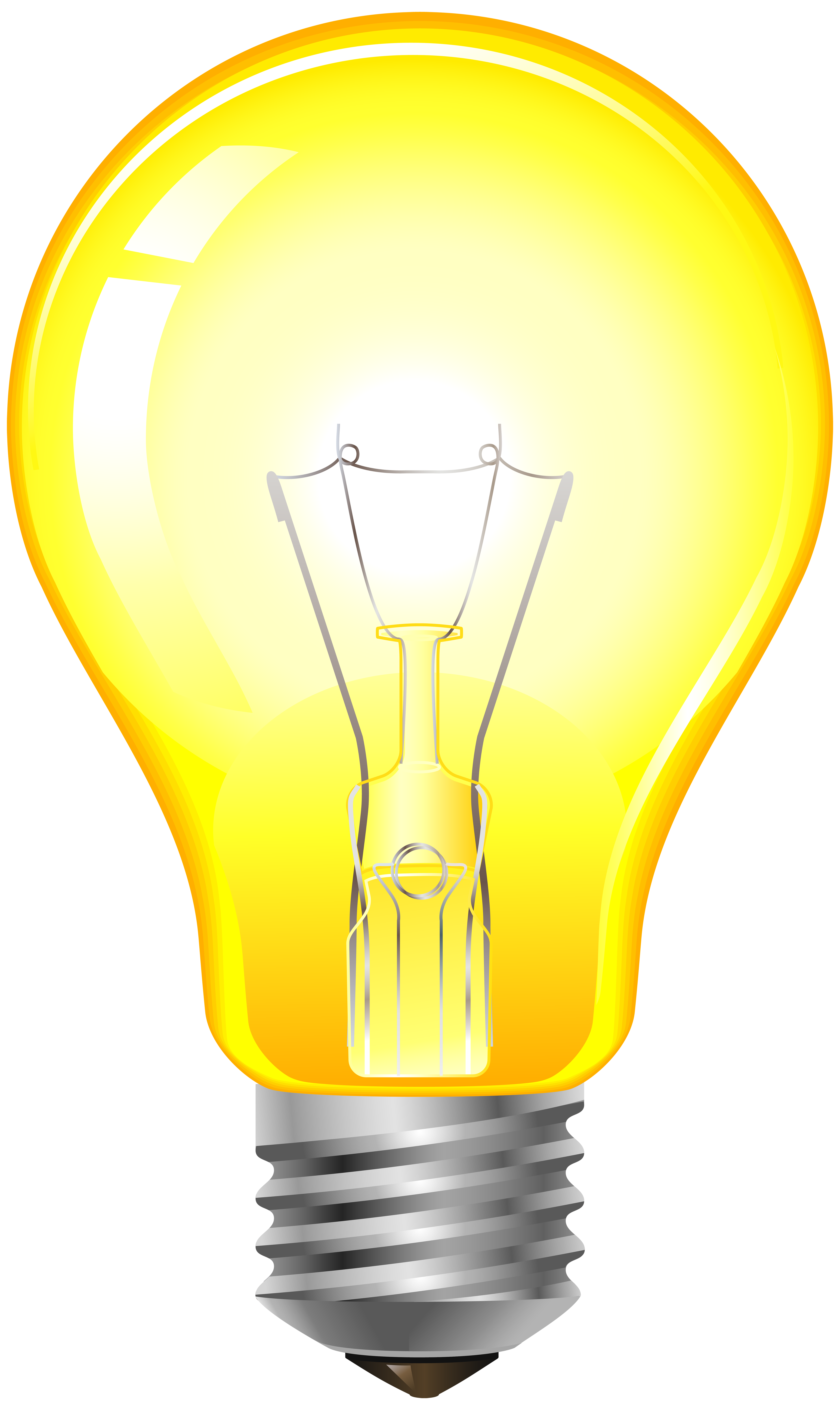 yellow light bulb png clip art best web clipart #16181