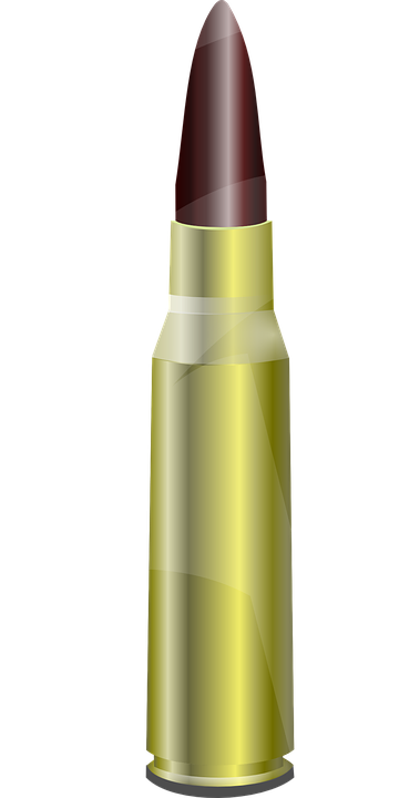 vector graphic bullet ammo cartridge caliber #8492