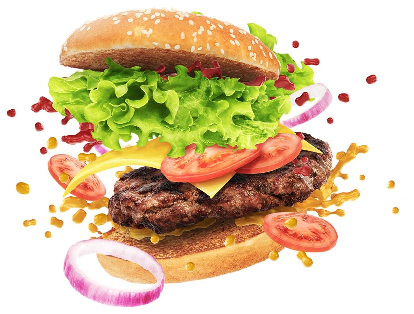 burger logo for fast food business 7890977 Vector Art at Vecteezy