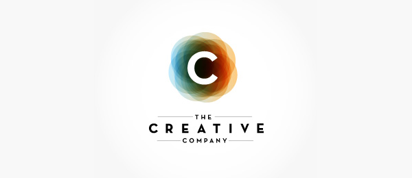 C logo, creative agancy emblem png #230
