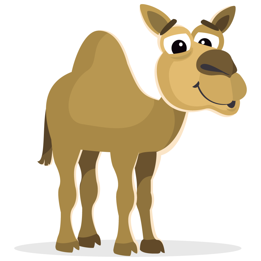 camel, larger clipart mammal pencil and color larger clipart #21417