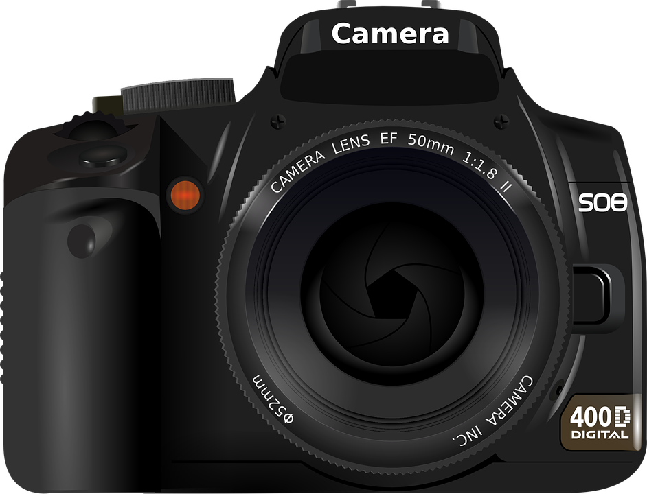 camera digital portable u00b7 vector graphic #8383