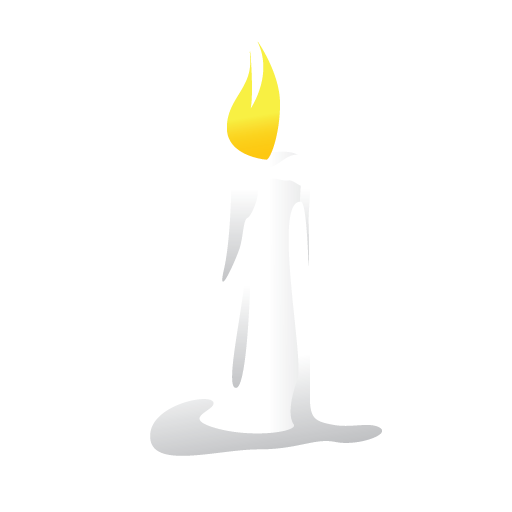 candle halloween scary white icon #15923