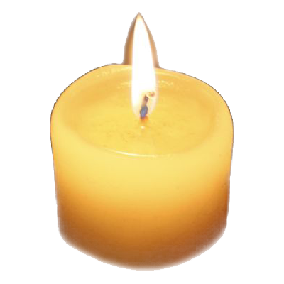 yellow candle icon with fire png #15909