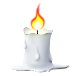 white cute candle clipart png #15913