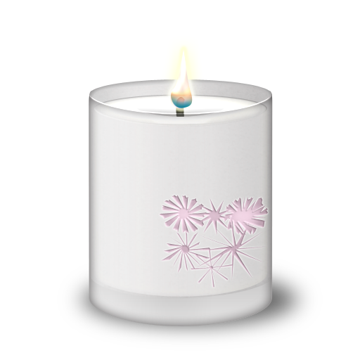 frosted glass candle icon diwali icons softiconsm #15890