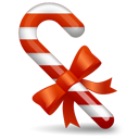 candy cane icon winter holiday iconset icondrawer #35787