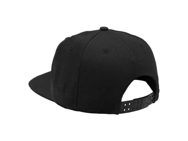 fnatic flat brim cap black logo black fnatic shop #19227