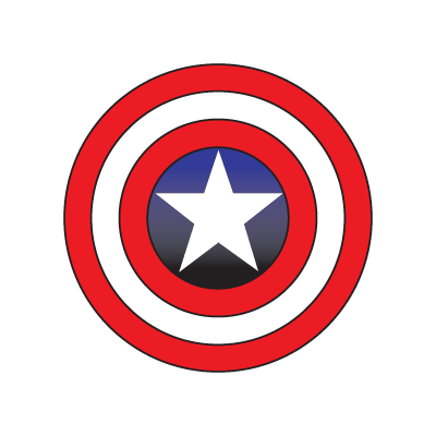 captain america red and blue with star logo png #55