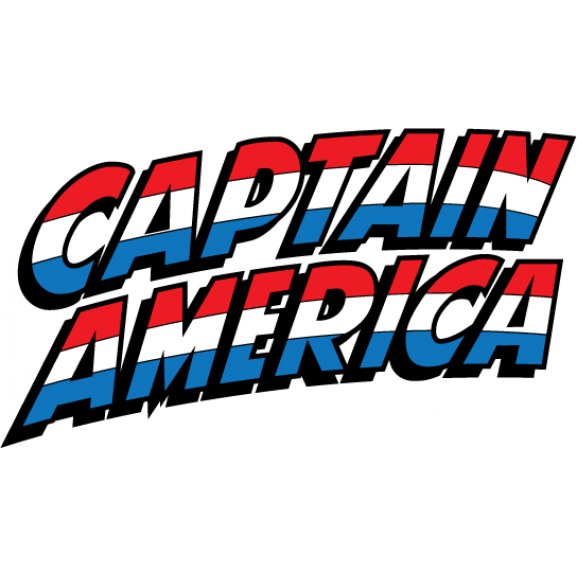 usa flag colors on captain america text logo png #51