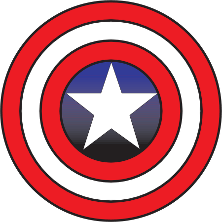 captain america shield clipart #53