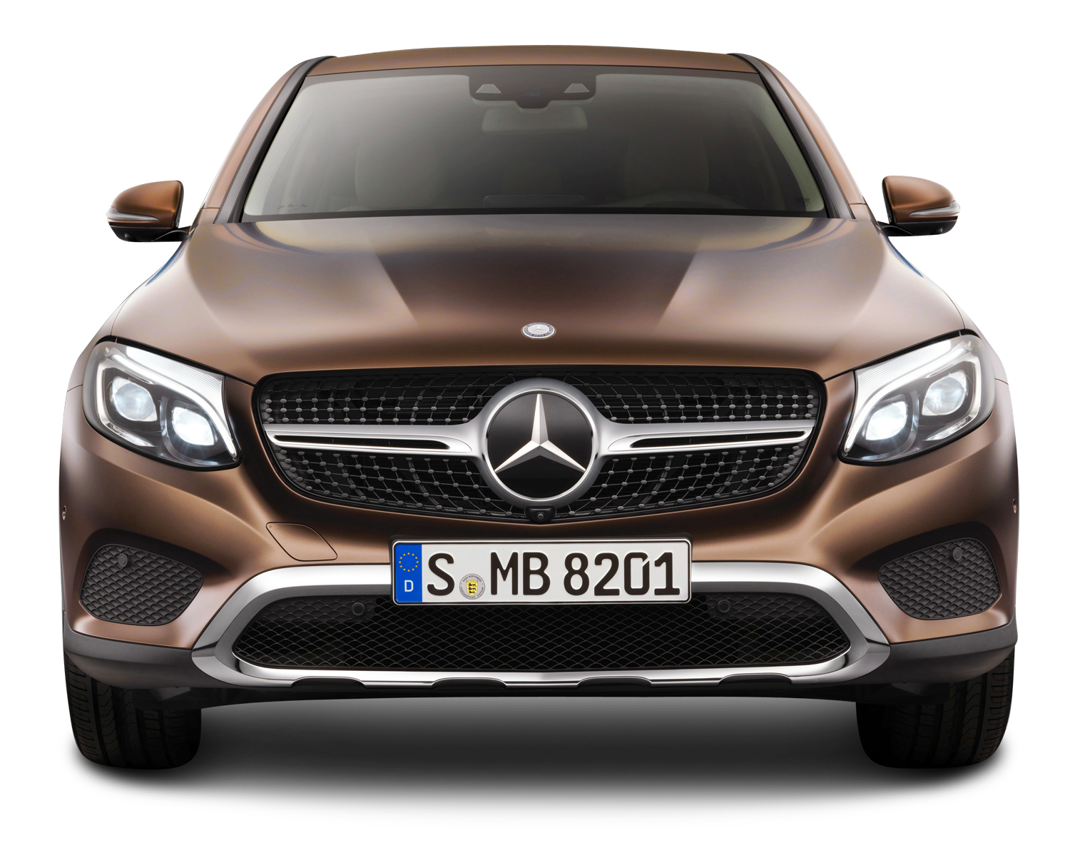 brown mercedes benz gle coupe front view car png image #9304