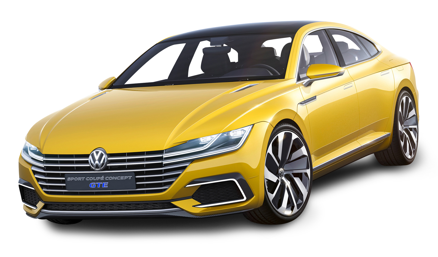 volkswagen sport coupe gte yellow car png image pngpix #9313