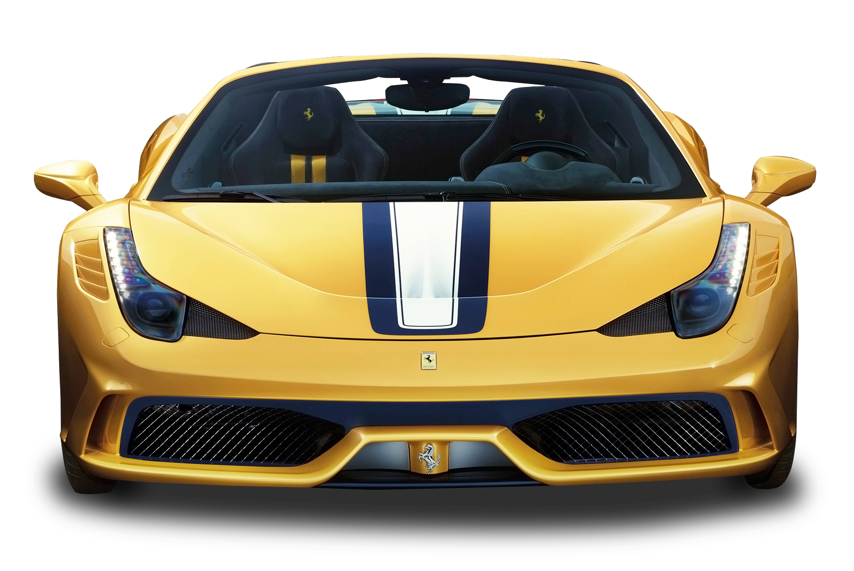 yellow ferrari front view car png image pngpix #9296