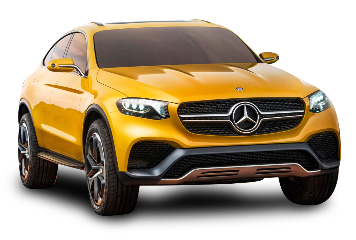 yellow mercedes benz glc coupe car png image pngpix #9292