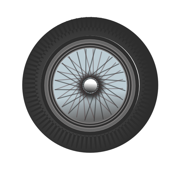 classic car wheel clip art clkerm vector clip art #24106