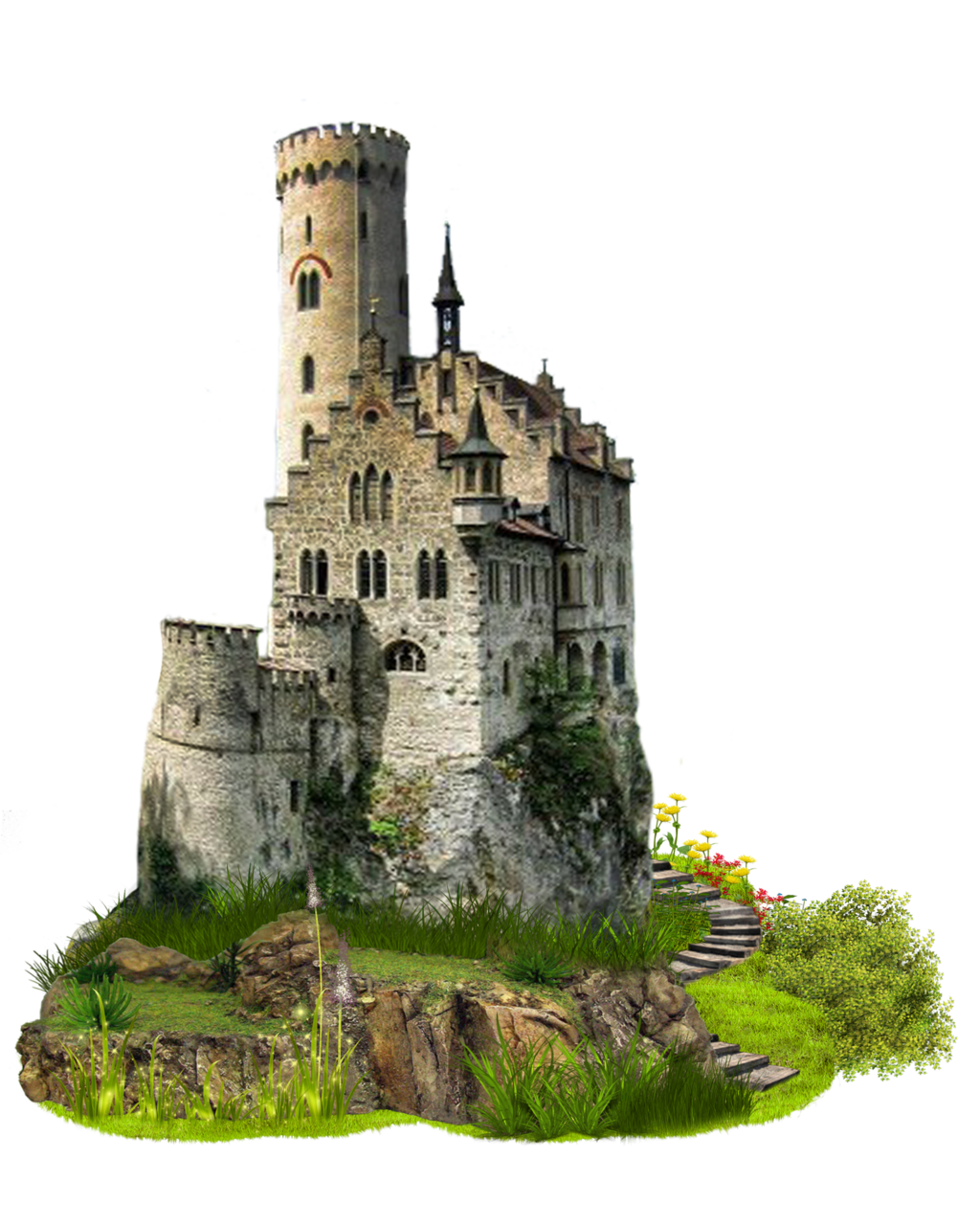 castle with garden png Image #42197