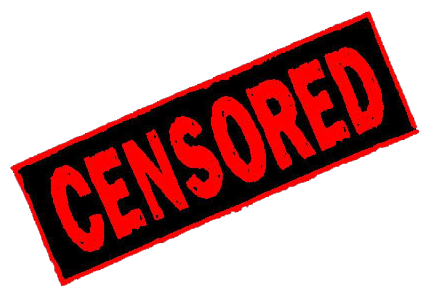 censored png on black background, censor stamp clipart #41893