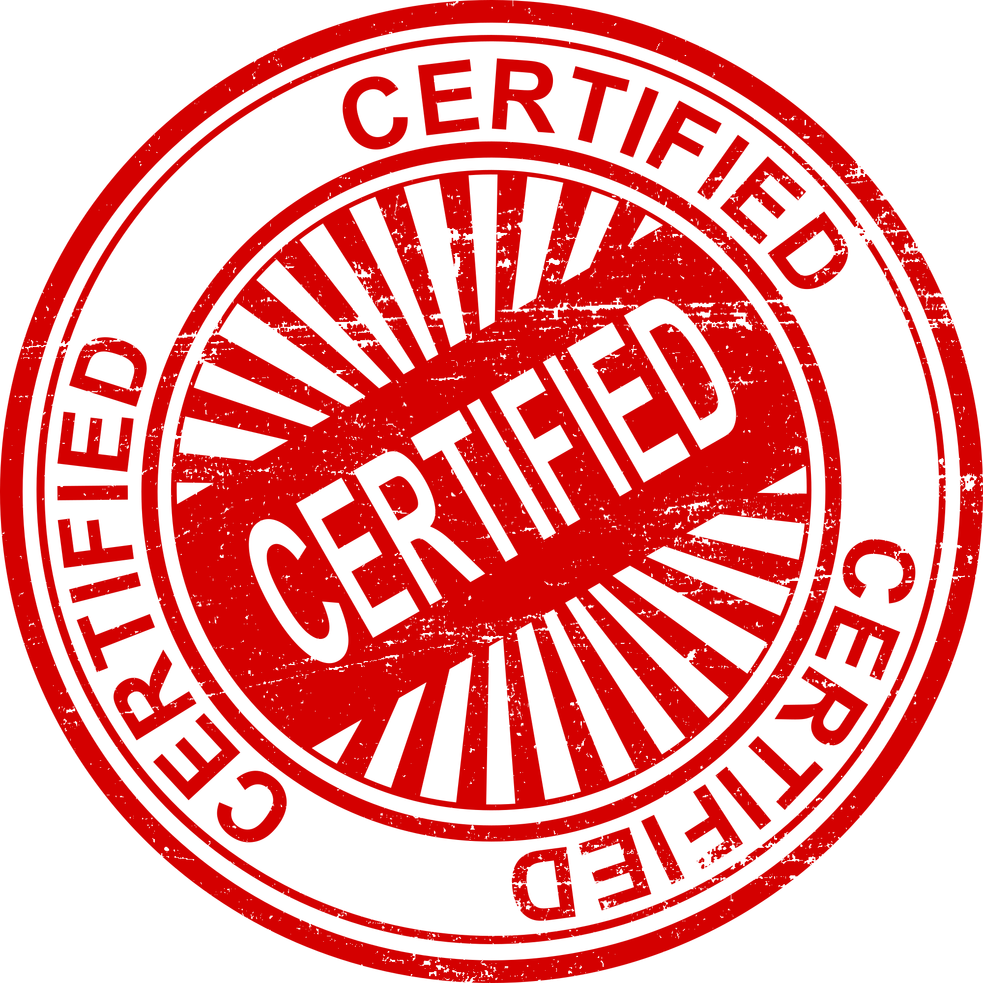 certified stamp, red certified image #39462