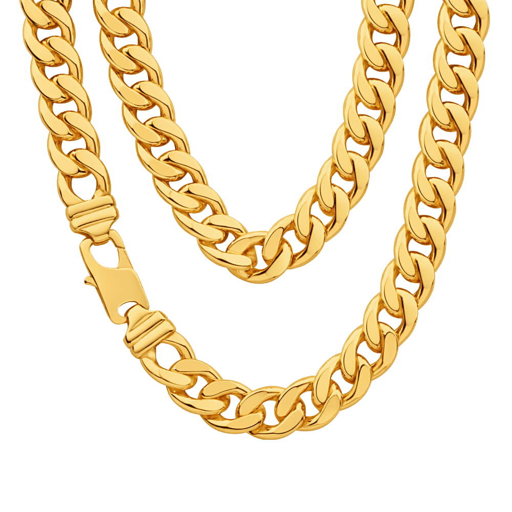 thug life gold chain shiny transparent #8274