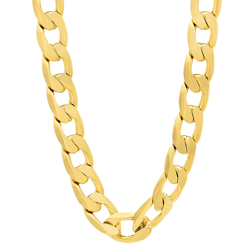 thug life real gold chain transparent #8303