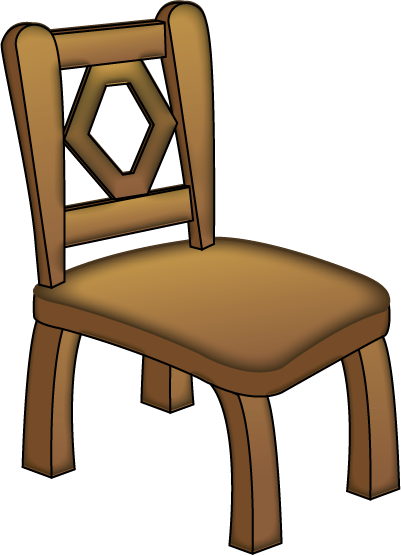 chair, table clipart brown objects pencil and color table #13241