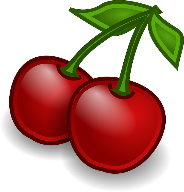 cherry fruits cherries vector graphic pixabay #24608