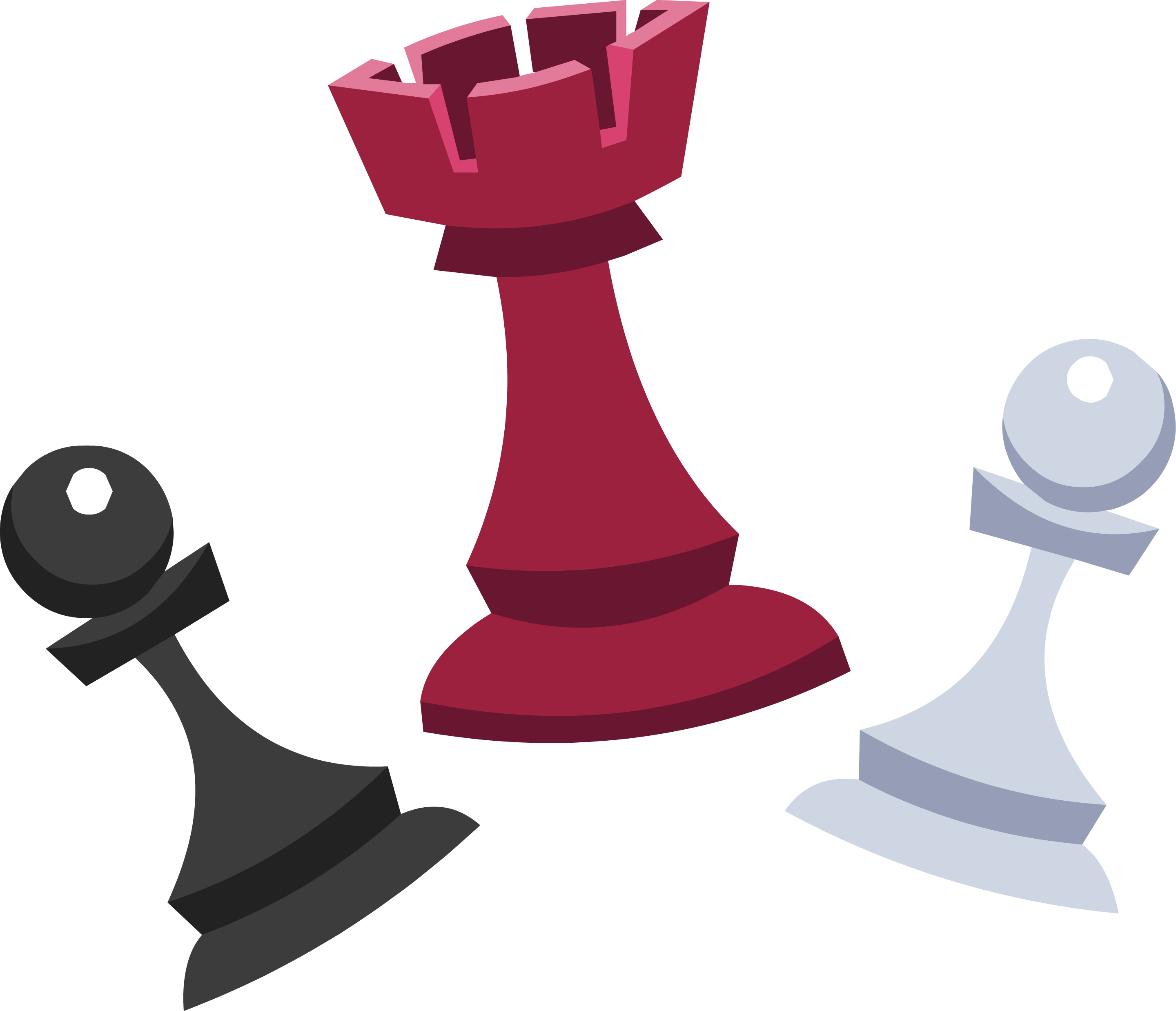 red, black, white chess pieces #39319