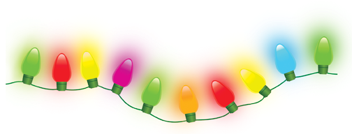 animated christmas lights transparent