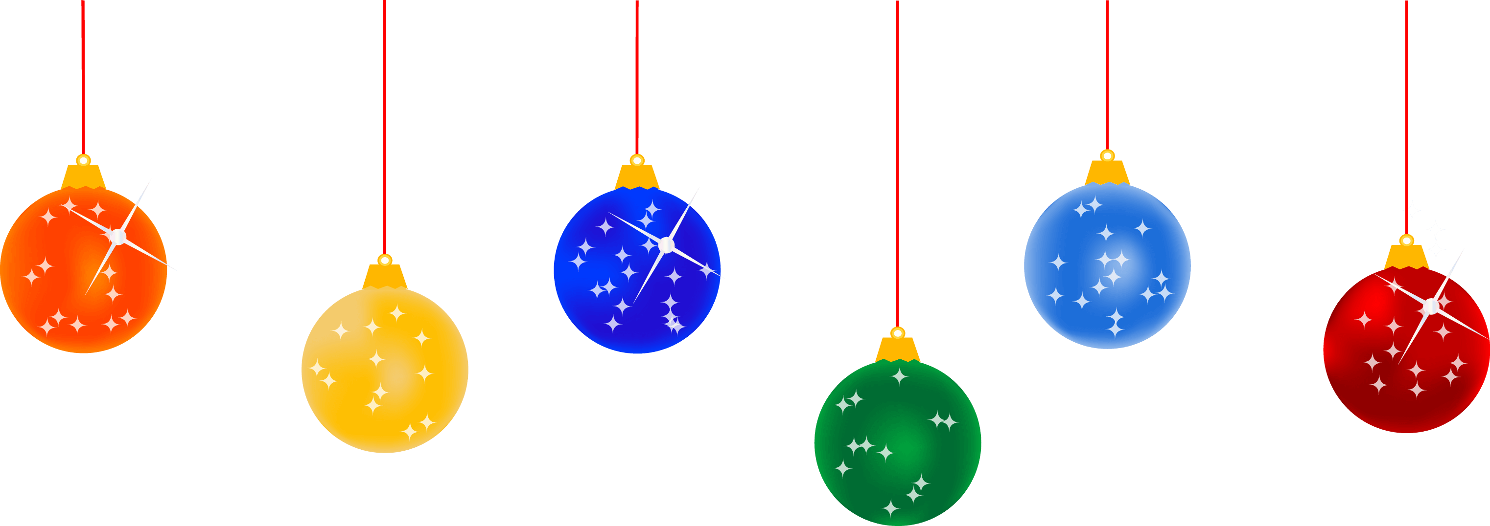 Orange, Yellow, Purple, Green, Blue, Red Christmas Ball, Ligts Png #40589
