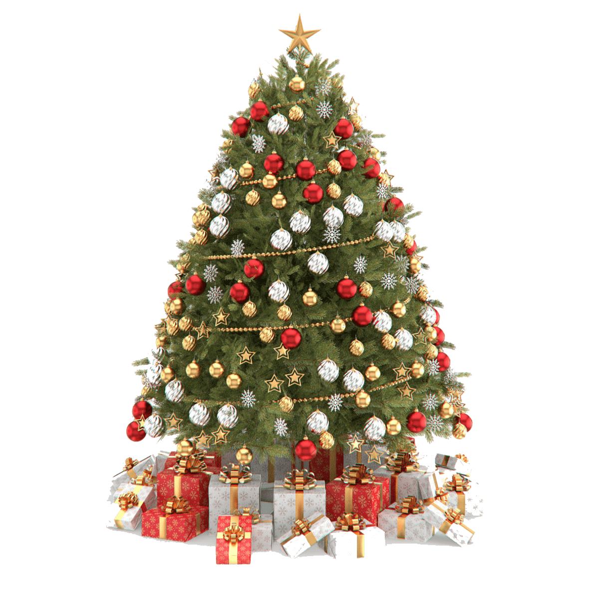 beautiful christmas tree png clipart #11662