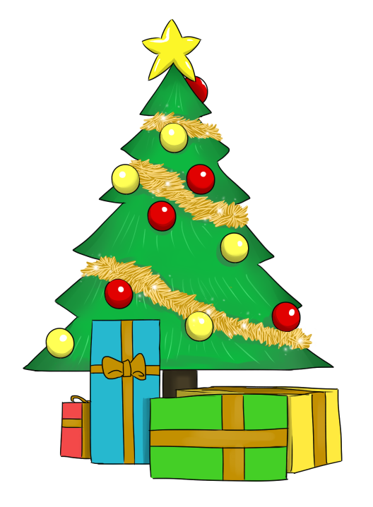 Christmas Tree Png Clipart Luminous Christmas Tree With