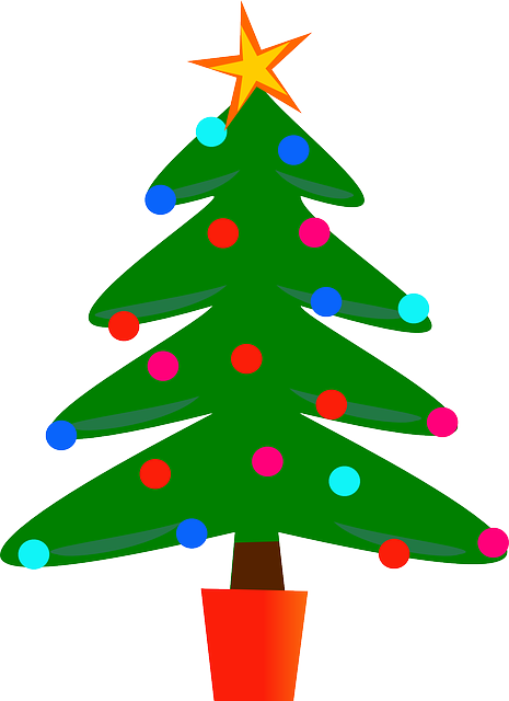 vector graphic christmas tree fir tree mas #11640