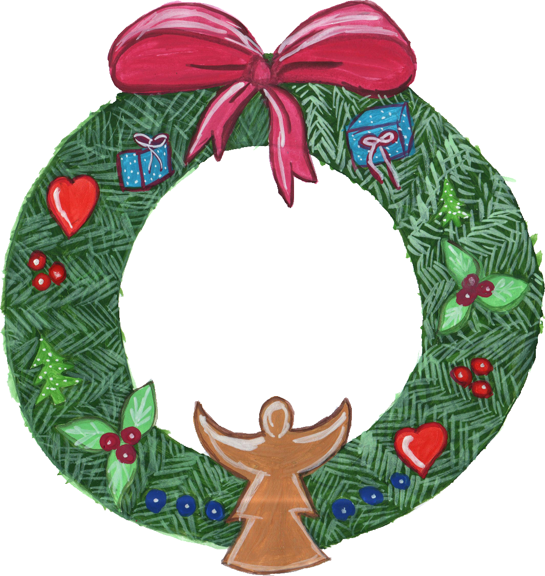 christmas wreath decorations #28018
