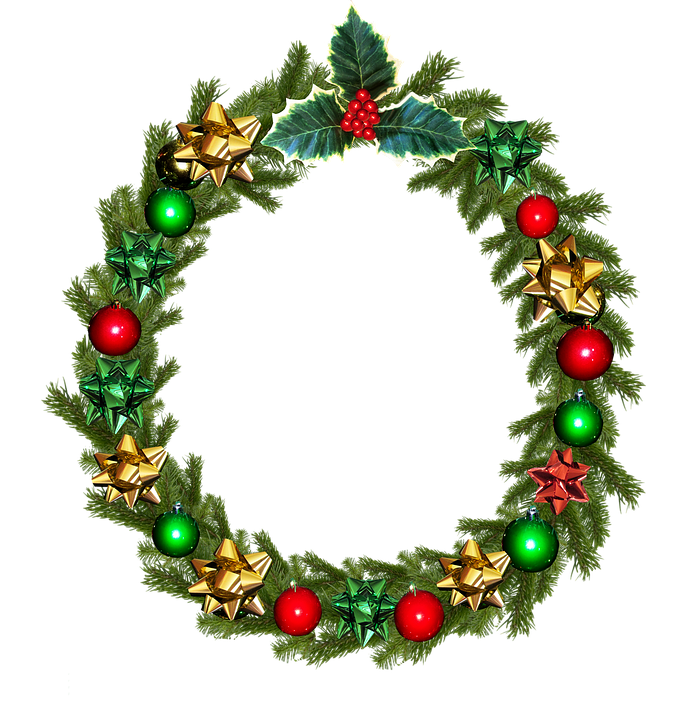 christmas wreath holly photo #28014