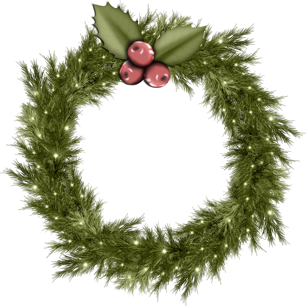 christmas wreath icons and png backgrounds #27993