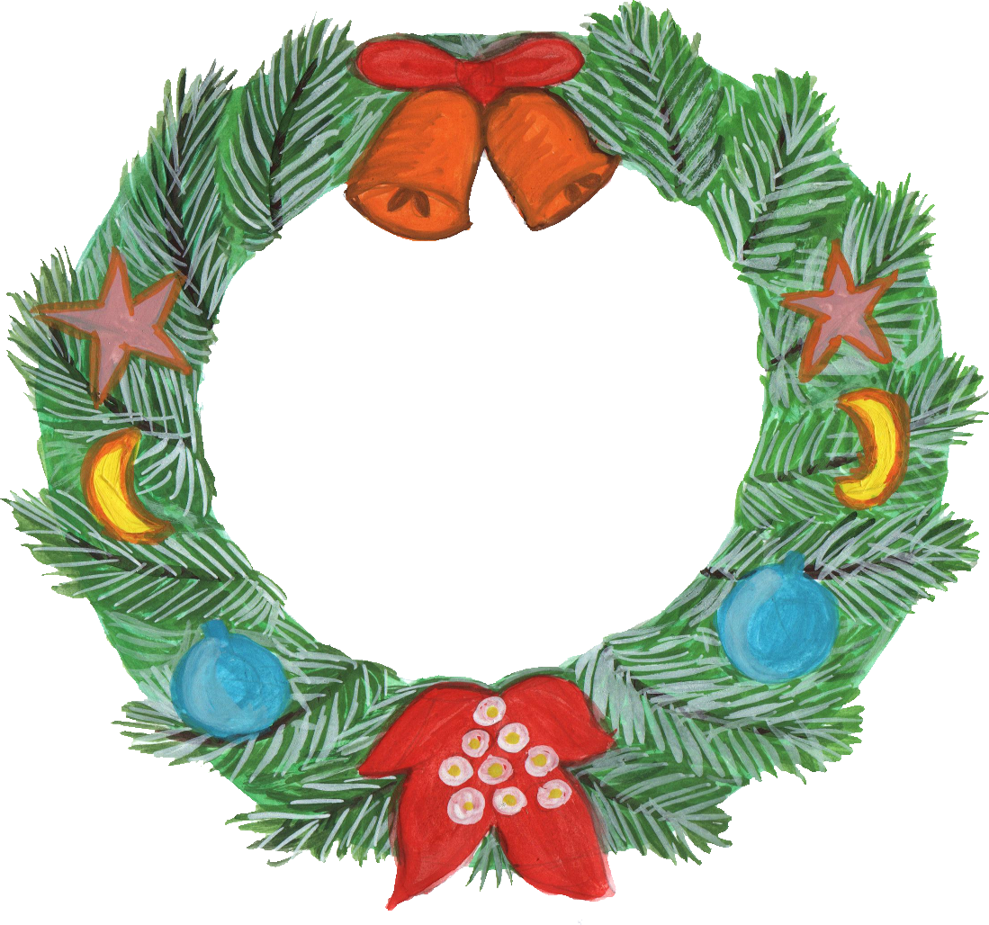 HD PNG Christmas Wreath Decoration Images, Free Download