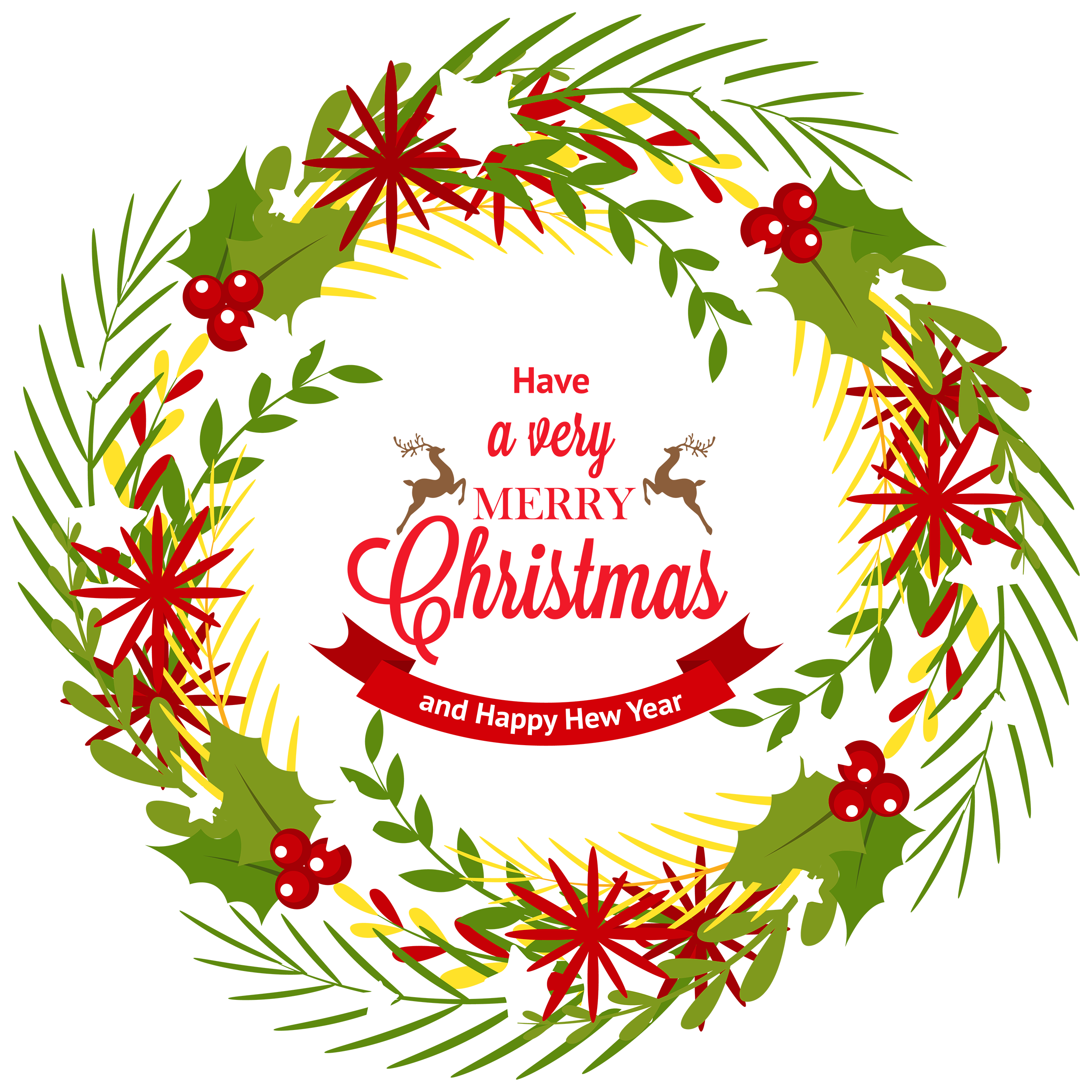 christmas wreath with mistletoe png clipart best web clipart #28007