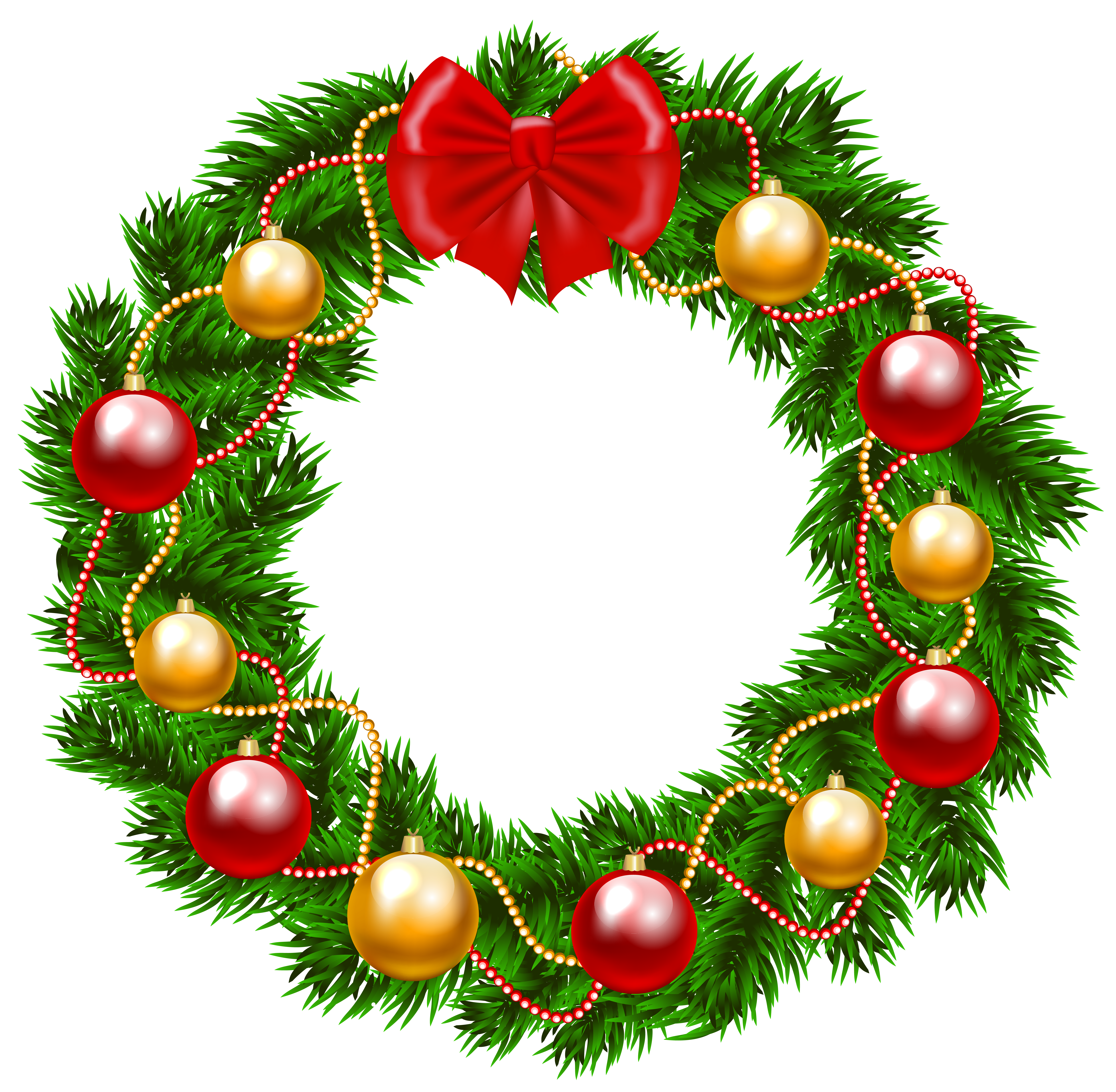 christmas wreaths clip art clipart best #28015