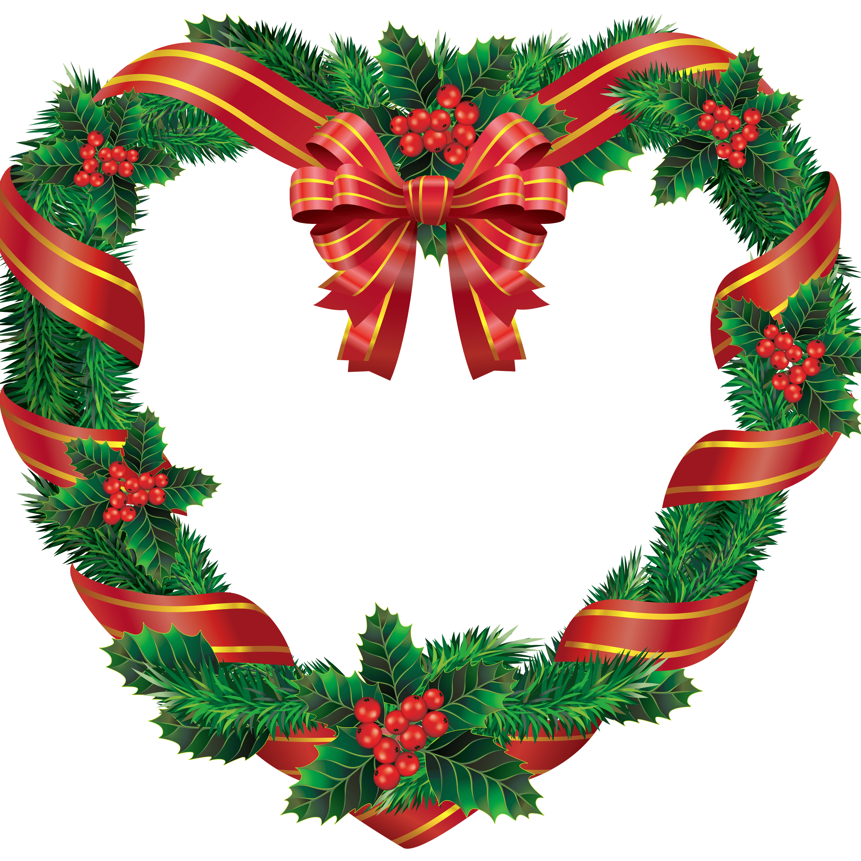 HD PNG Christmas Wreath Decoration Images, Free Download