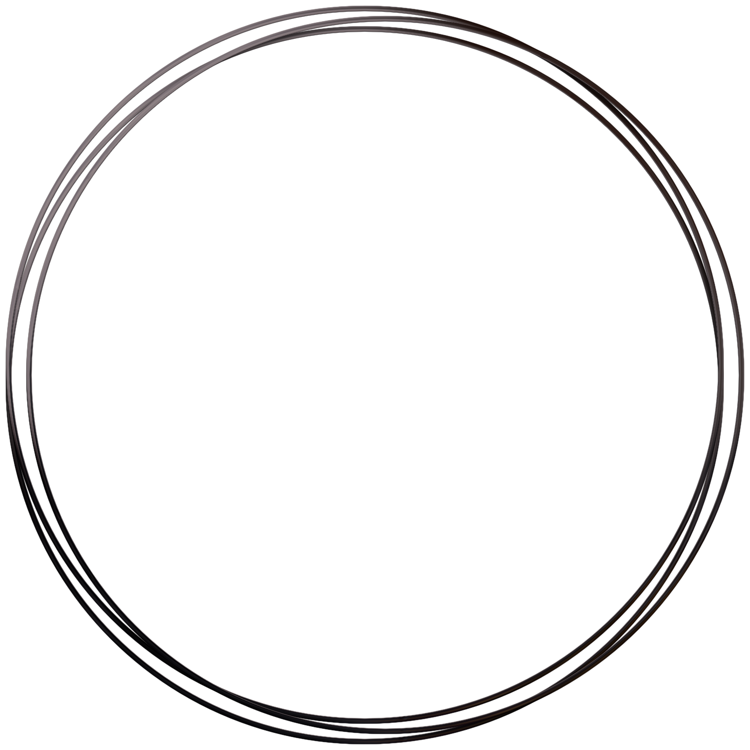 black and white round frame circle png #41658