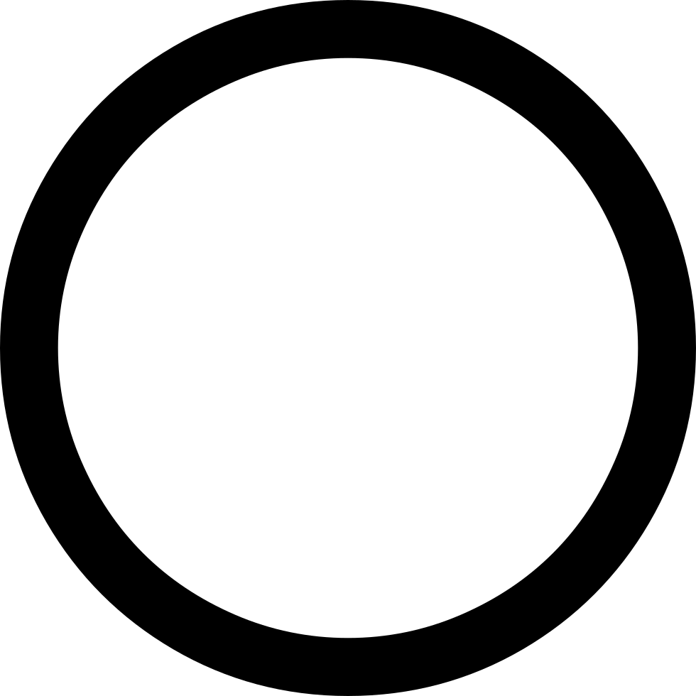 black circle thin icon download #41660