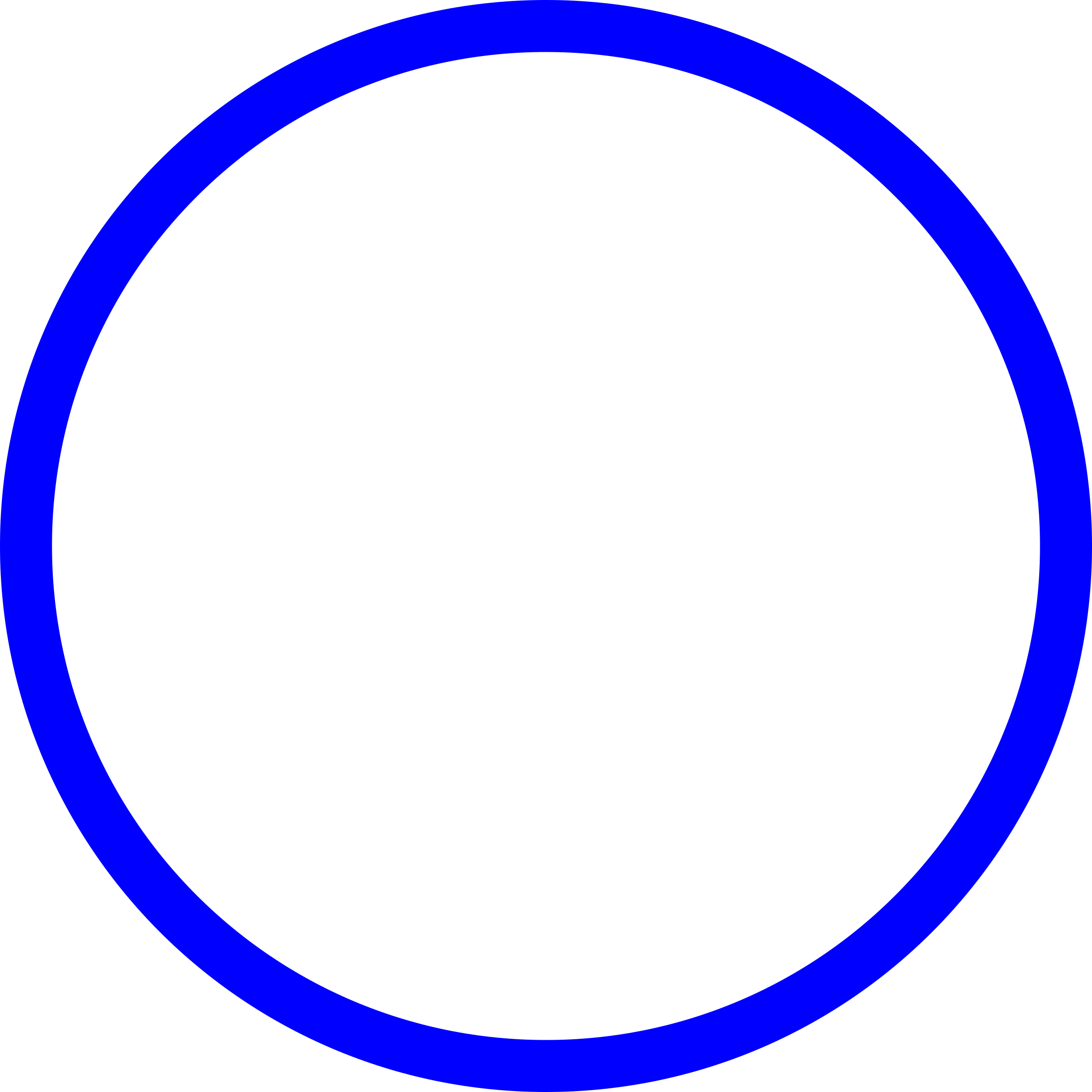 blue circle transparent background png image 41665
