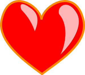 glossy love heart clip art #35938