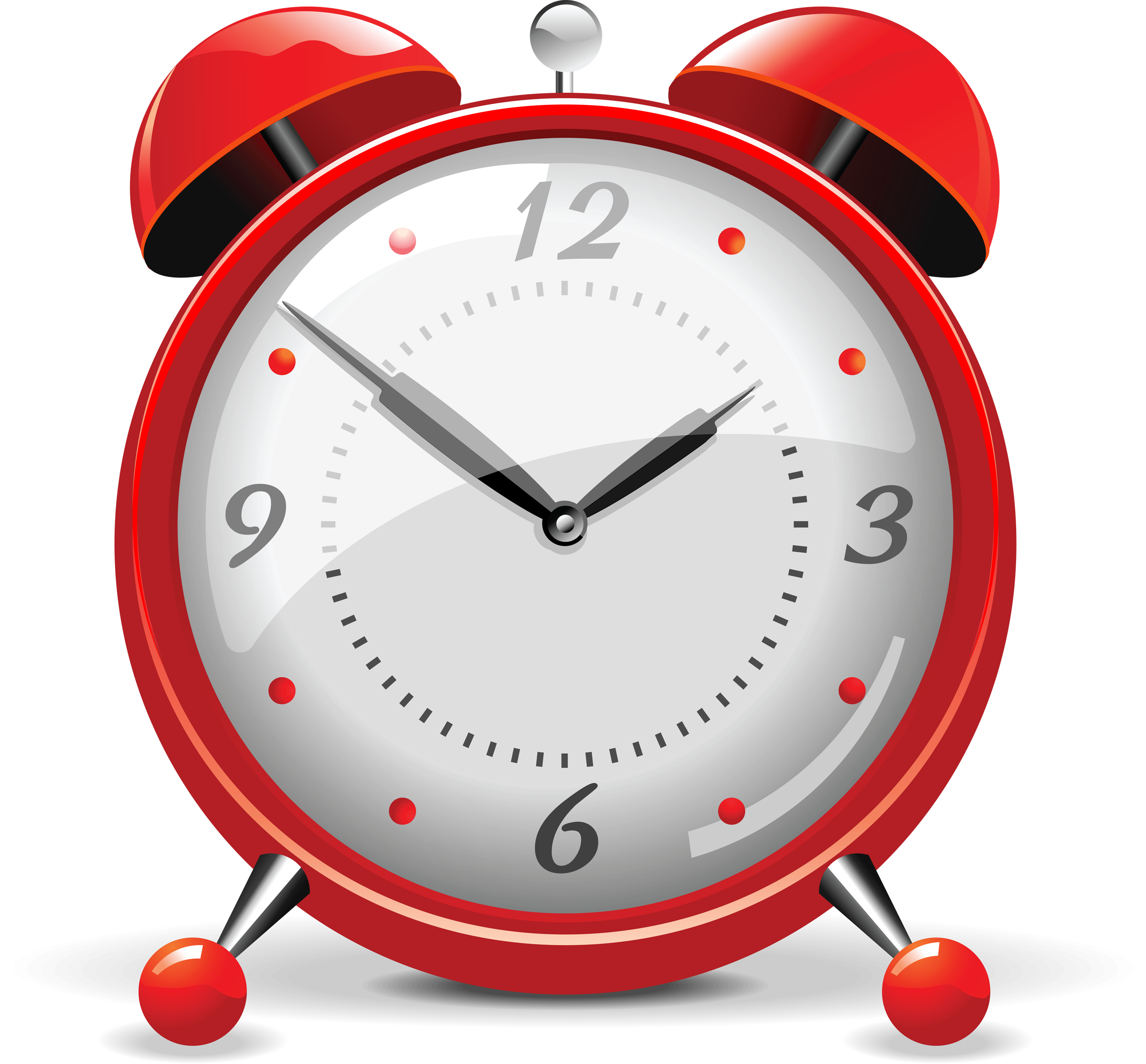 red clock png alarm #15141