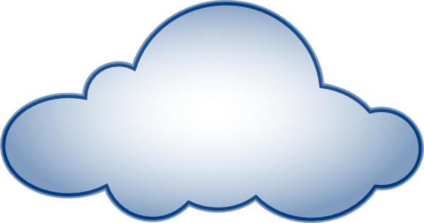 blue cloud clip clkerm vector clip online #7361