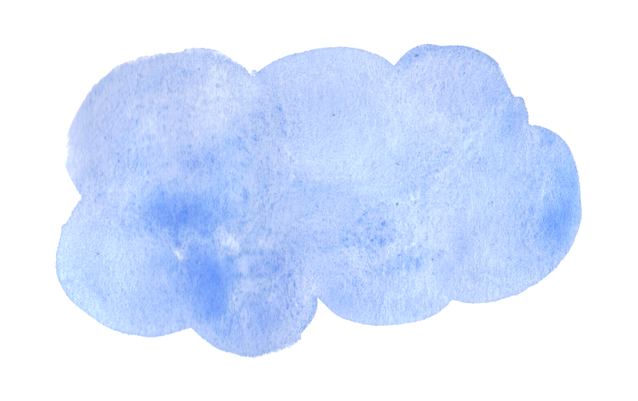 blue watercolor clouds transparent #8128